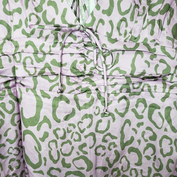 For Love And Lemons Purple Cheetah Leopard Mini Dress - Picture 4 of 7